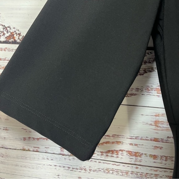 Dress Barn Black Ruched Elboe Sleeve Tulip Hem Formal Dress - Picture 6 of 14